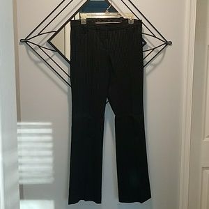Black pinstripe dress pants